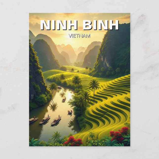 Carte Postale Ninh Binh Vietnam Travel (Devant)