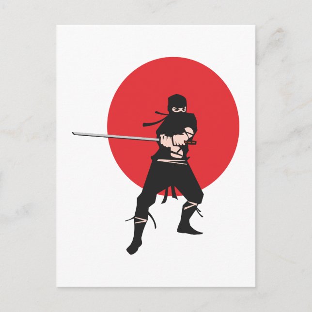 Carte Postale Ninja (Devant)
