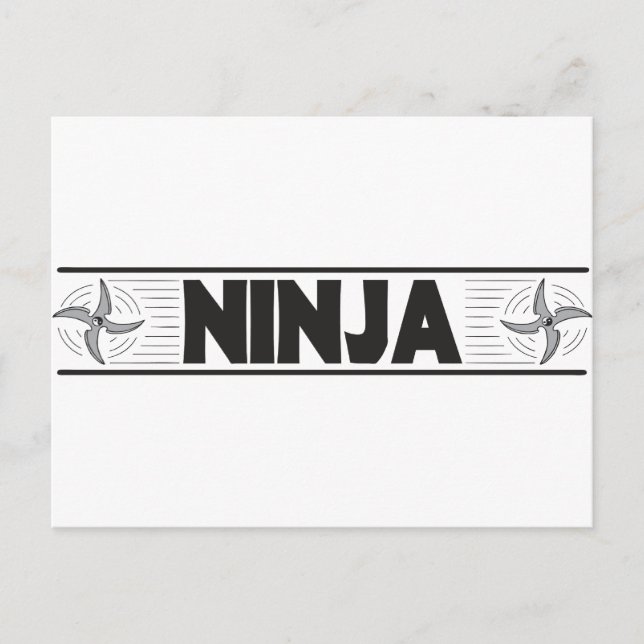 Carte Postale ninja (Devant)