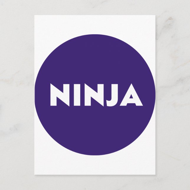 Carte Postale Ninja (Devant)