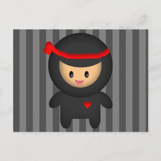 Carte Postale Ninja (Devant)