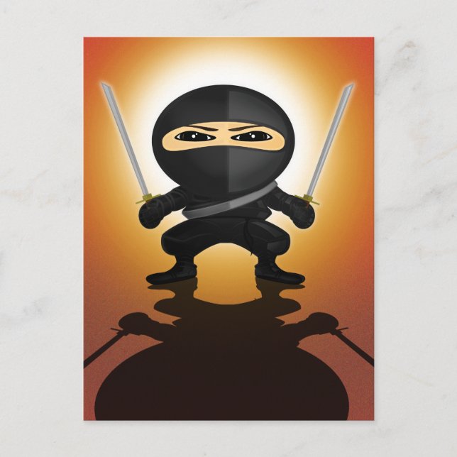 Carte Postale Ninja Boy (Devant)