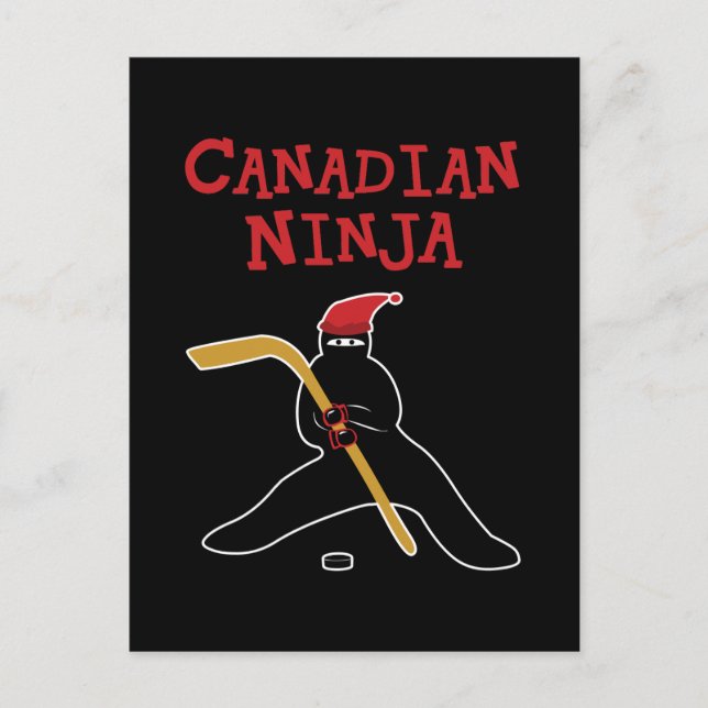 Carte Postale Ninja canadien (Devant)