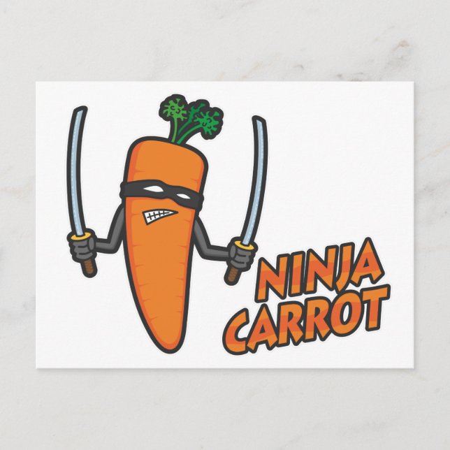 Carte Postale Ninja Carrot (Devant)