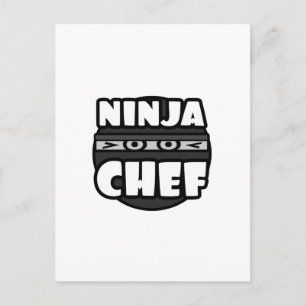Carte Postale Ninja Chef