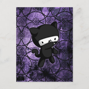 Carte Postale Ninja Kitty