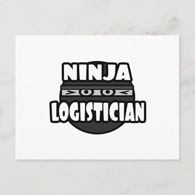 Carte Postale Ninja Logistician (Devant)