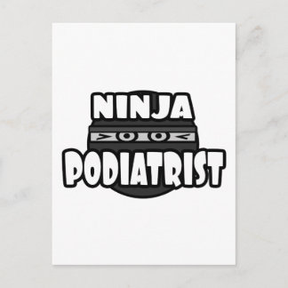 Carte Postale Ninja Podiatrist