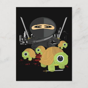 Carte Postale Ninja with Turtles