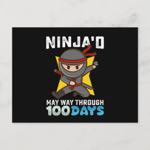 Carte Postale Ninja'd May Way through 100 Days of School