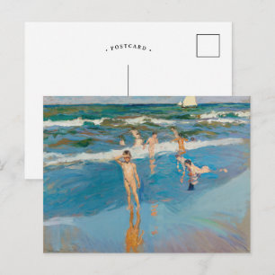 Carte Postale Niños en el Mar   Joaquín Sorolla