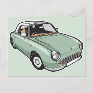 Carte Postale Nissan Figaro Emerald Green
