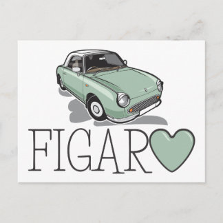 Carte Postale Nissan Figaro Emerald Green