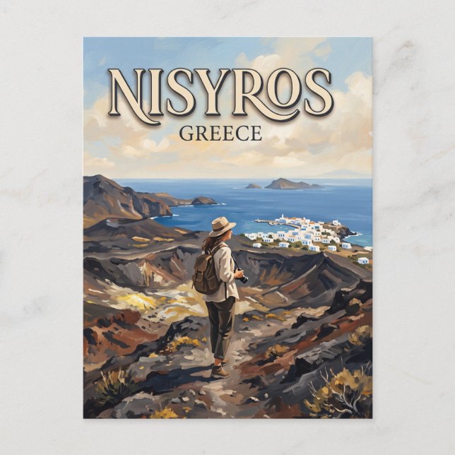 Carte Postale Nisyros Grèce (Devant)