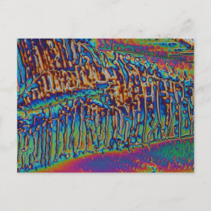 Carte Postale Nitrate de gallium au microscope