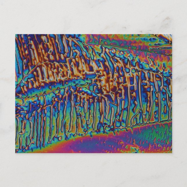 Carte Postale Nitrate de gallium au microscope (Devant)