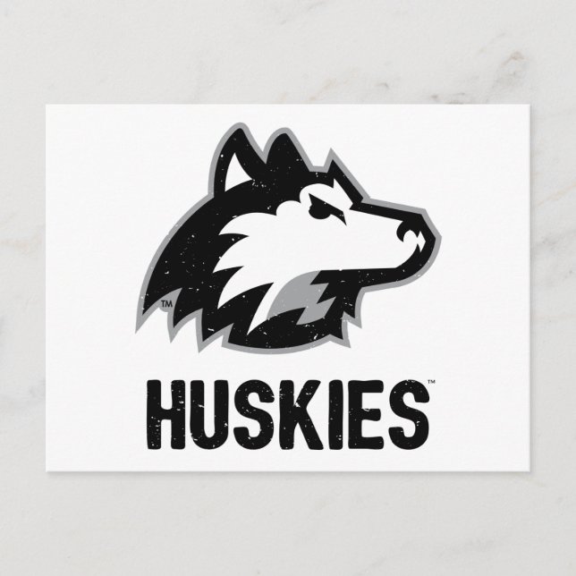 Carte Postale NIU Huskies en détresse (Devant)