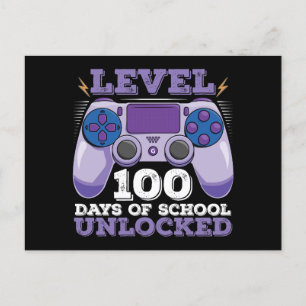 Carte Postale Niveau 100 Jours De Jeux De Joueurs Déverrouillés 