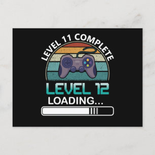 Carte Postale Niveau 11 Terminé Niveau 12   Jeu vidéo d'annivers
