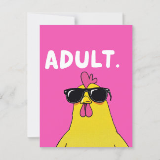 Carte Postale Niveau adulte : Boss de poulet