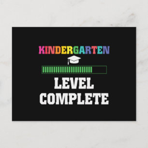 Carte Postale Niveau de la maternelle Terminé Retour à l'école G