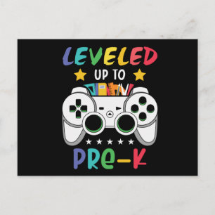 Carte Postale Niveau jusqu'à pré-K Retour à l'école Jeu vidéo