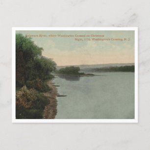Carte Postale NJ de Washington Crossing, Delaware River 1911