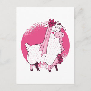 Carte Postale No Drama Lama BRIDE Funny Mariage Fête des mariées