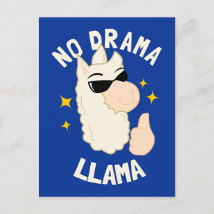 Carte Postale No Drama Llama