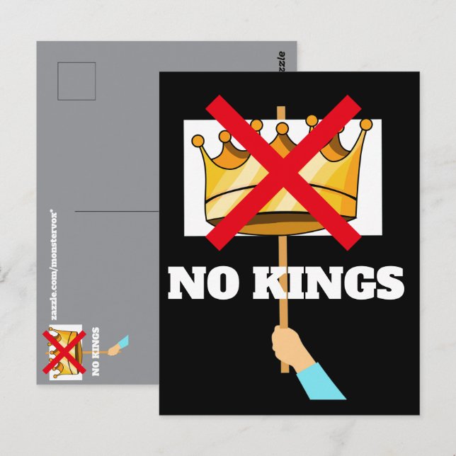 Carte Postale No Kings Postcard (Devant / Derrière)