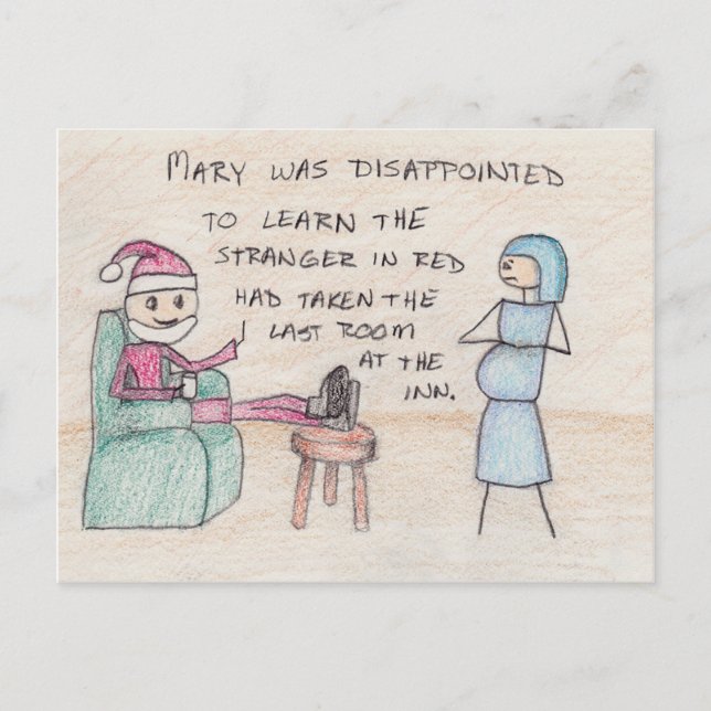 Carte Postale "No Room at the Inn" Postcard (Devant)