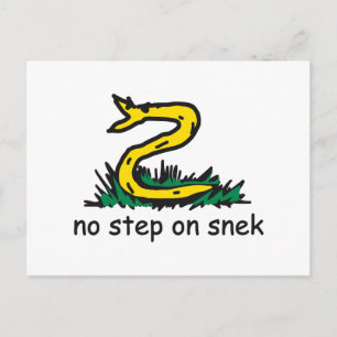 Carte Postale No step on snek memes