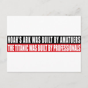 Carte Postale Noah's Ark a été construit par Amatuers...