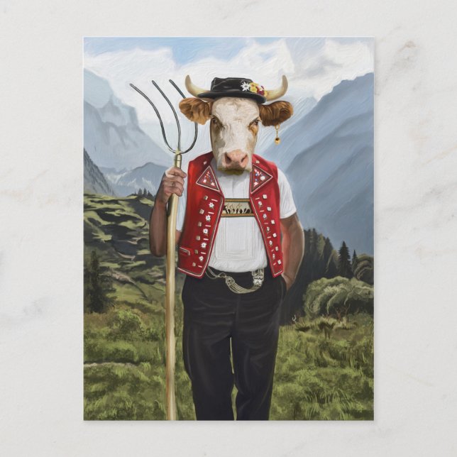 Carte Postale Noble Beasts - Dandy Cow (Devant)