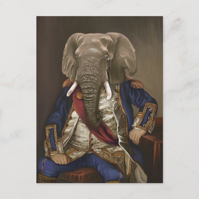 Carte Postale Noble Beasts - Dandy Elephant Poster (Devant)