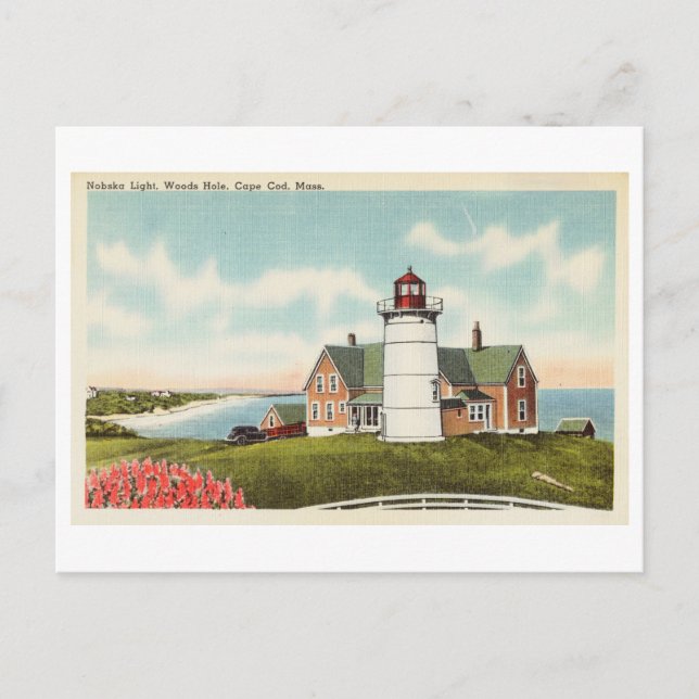 Carte Postale Nobska Light, Hole Woods, Cape Cod, Massachusetts (Devant)