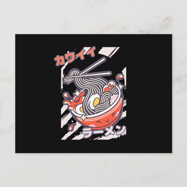 Carte Postale Nodels Kawaii Ramen (Devant)