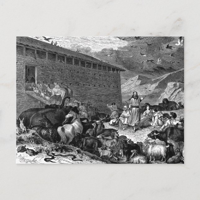 Carte Postale Noé et l'Arche (Devant)