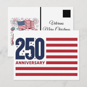 Carte Postale Noël 2025 Durant le Semiquincentenaire de l'Amériq