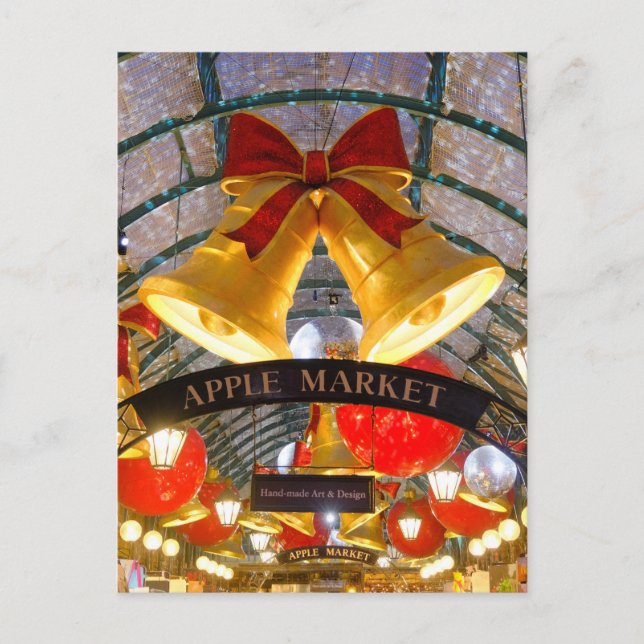 Carte Postale Noël à Covent Garden, Londres, Royaume-Uni (Devant)