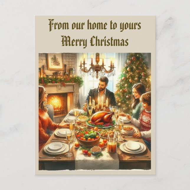 Carte Postale Noël à travers les kilomètres (Devant)