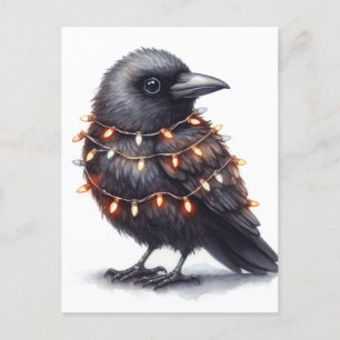 Carte Postale Noël adorable du Corbeau
