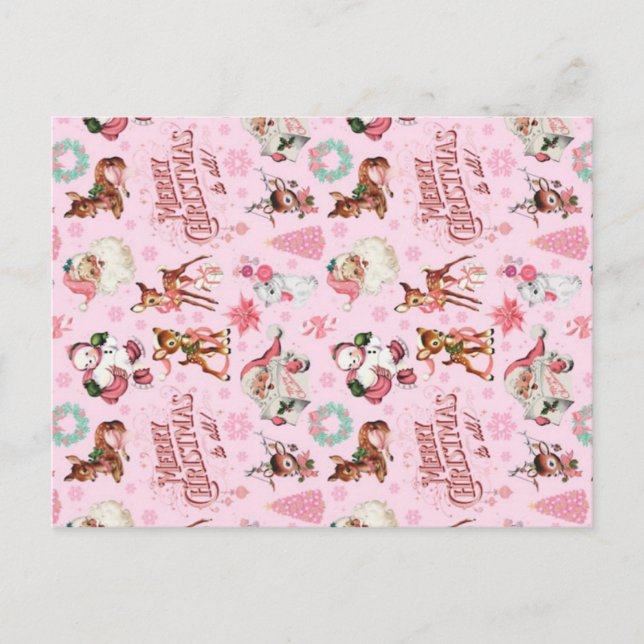 Carte Postale Noël amusant - Designs numériques imprimables (Devant)