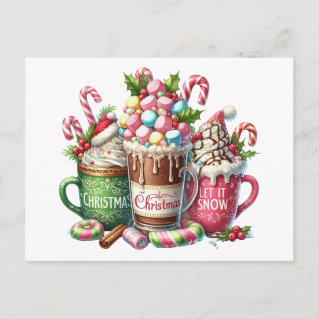 Carte Postale Noël au cacao (Devant)