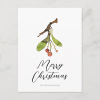 Noël au gui élégant