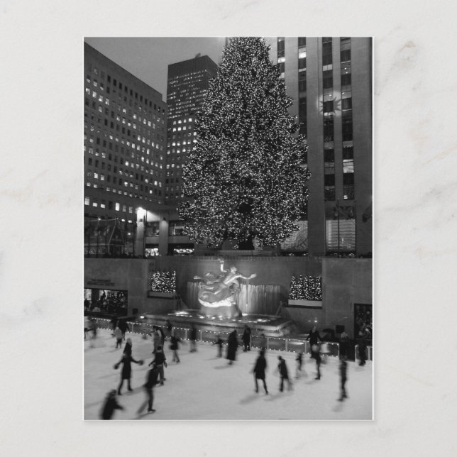 Carte Postale Noël au Rockefeller Center | New York City (Devant)