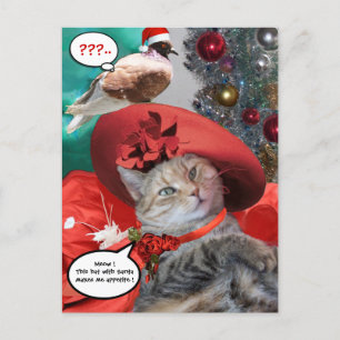 CARTE POSTALE NOËL CÉLÉBRATIONS DE LA PRINCESSE TATUS CAT
