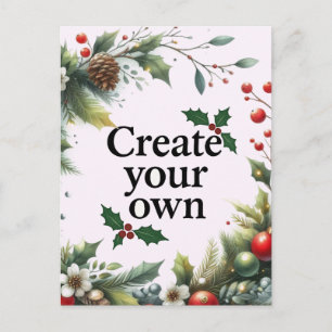 Carte Postale Noël "Créez votre propre photo"