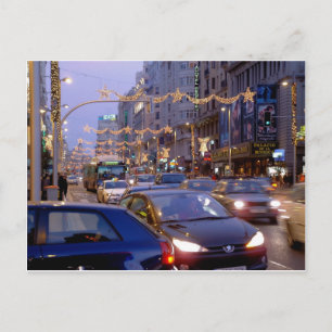 Carte Postale Noël dans la Grande Par l'intermédiaire de Madrid