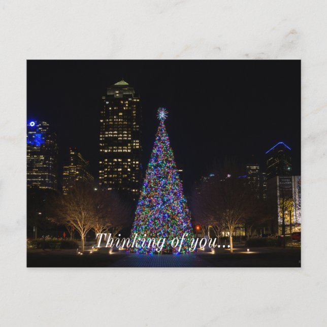 Carte Postale Noël Dans Le Centre De Dallas (Devant)